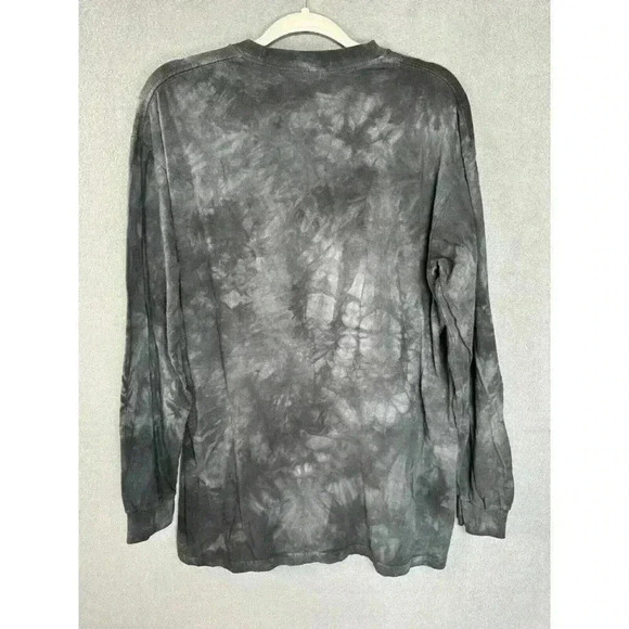 The Mountain Australian Shepherd Collie Dog T Shirt Adult Large Black Tie Dye - Picture 4 of 7